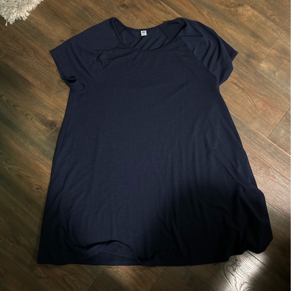 BUNDLE- 2 Old Navy Black and Navy Short Sleeve TShirt Dresses - Picture 2 of 4